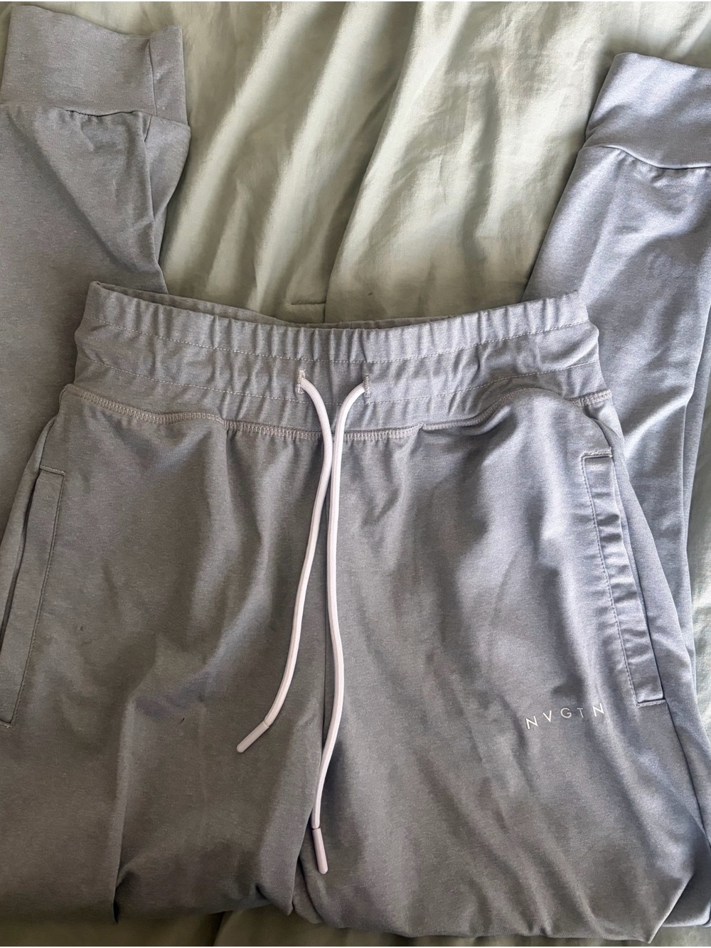 Light Gray NVGTN Jogger with Drawstring